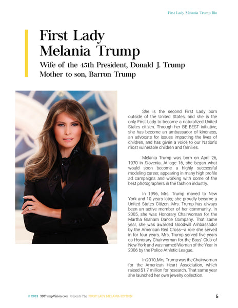 First Lady Melania MAGA-Zine Commemorative Edition